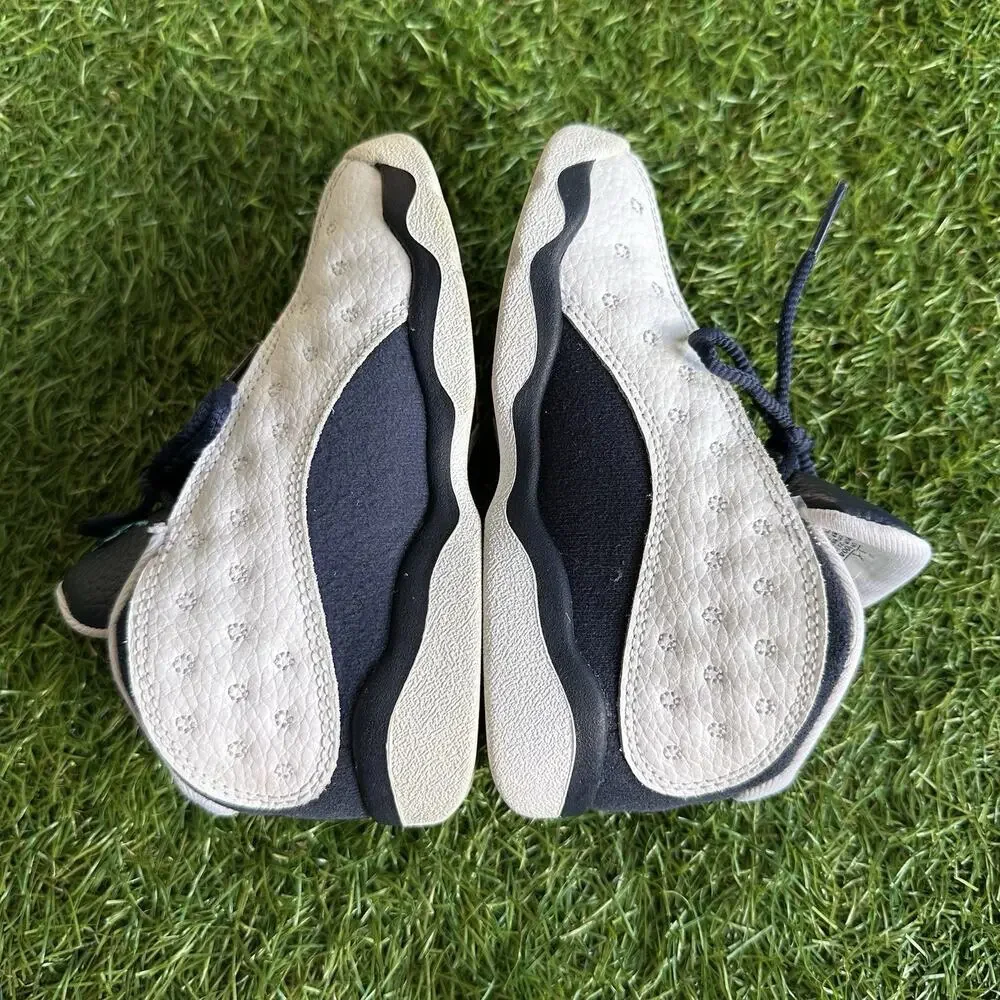 Nike Air Jordan 13 Retro Toddler Size 9C Blue White Athletic Shoes Sneakers‎